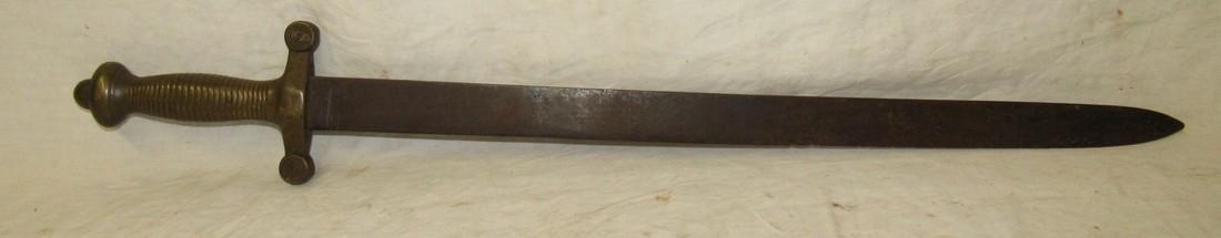 French Sword with Brass Handle Marked 20B 2C168 (1 of 5)