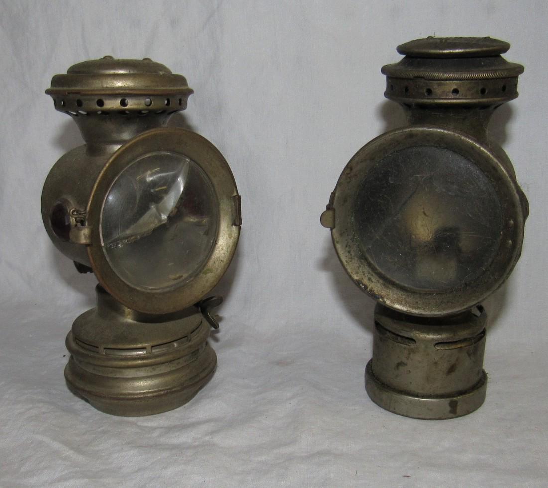 Badger Brass Solar Carriage & Neverout Carbide Lamps (1 of 6)