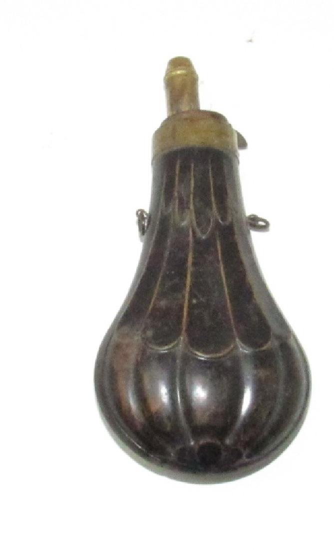 Antique Brass Powder Flask (1 of 3)