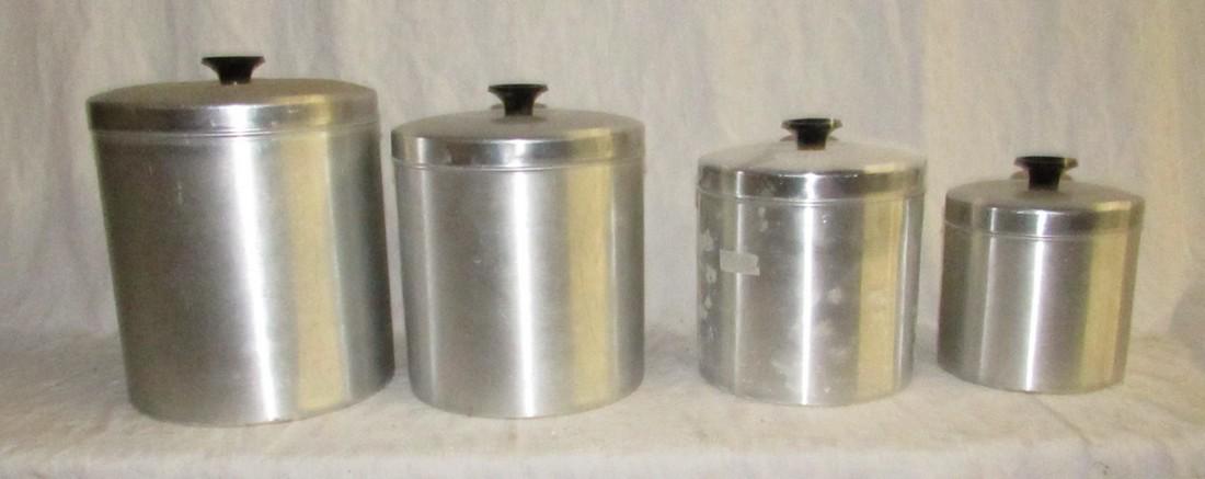 Vintage Aluminum Canister Set (1 of 2)