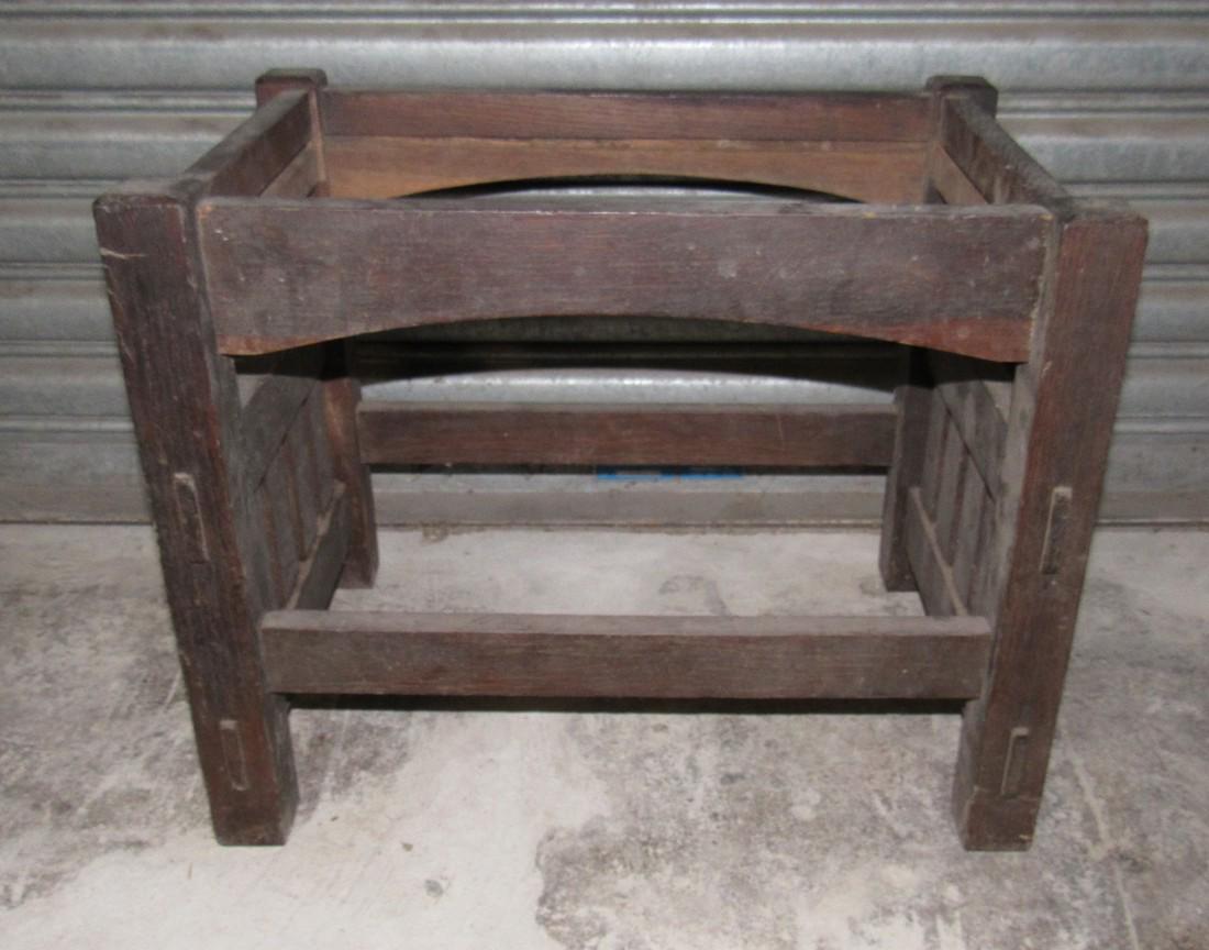 Mission Stool: Approx. 14" x 20" x 16" tall