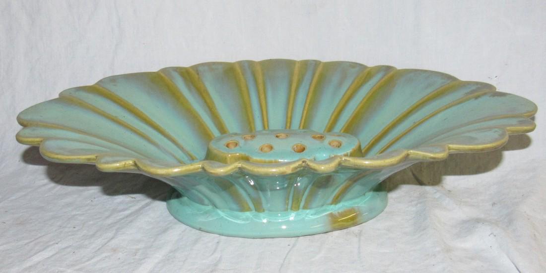 Fulper Pottery Compote w/ Flower Frog (1 of 6)