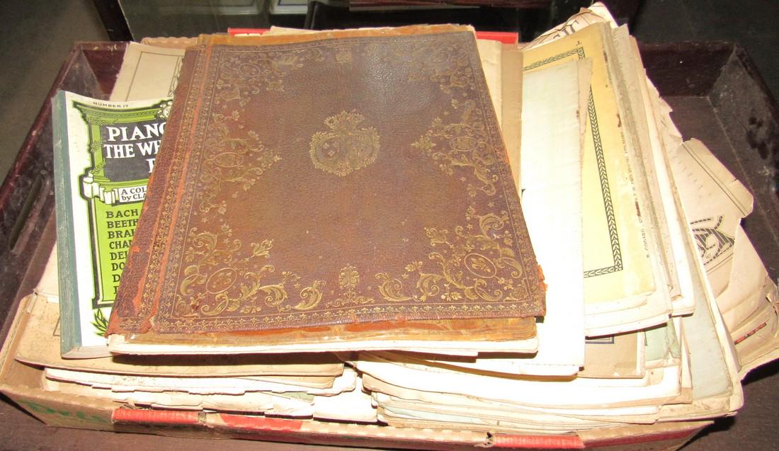 Box Full of Sheet Music / Song Books: Getting box full