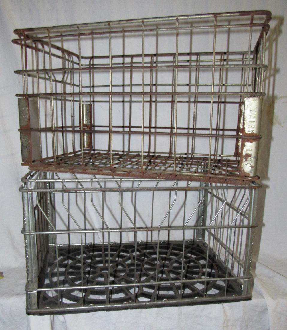 2 Wire Metal Milk Crates Krauszers Dairy (1 of 1)