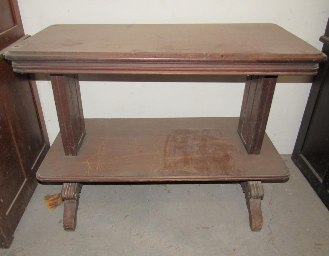 Antique Walnut Library Table (1 of 8)