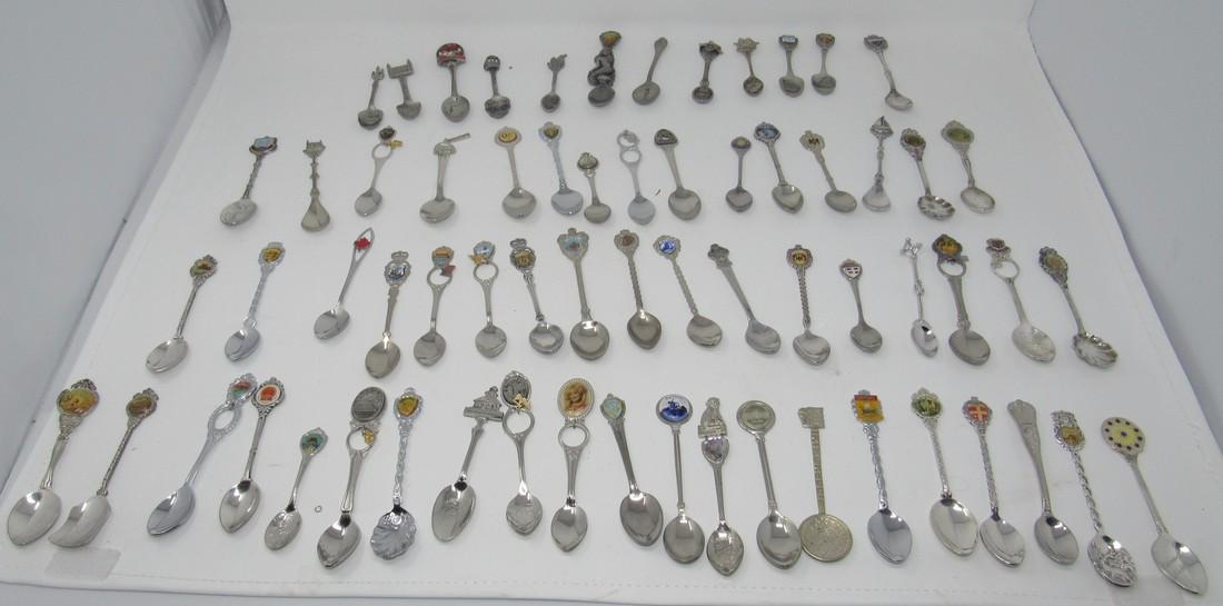 Silver Plated Pewter & Coin Silver Collector Spoons (1 of 5)