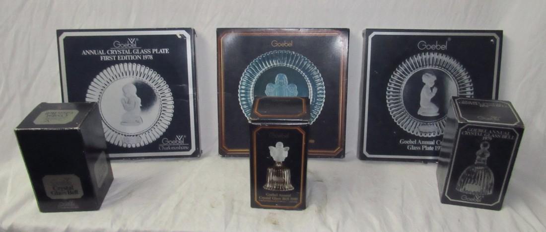 Goebel Crystal Glass Plates & Bells (1 of 3)
