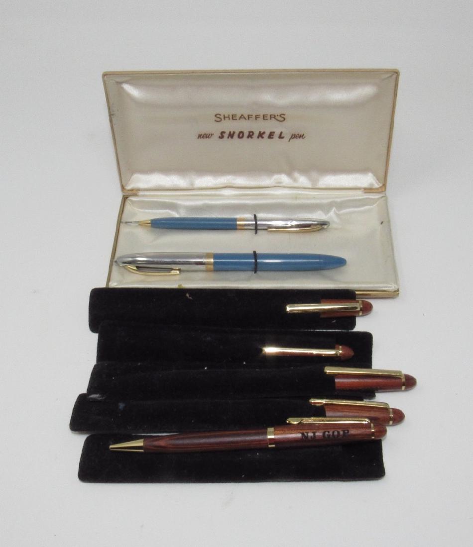 Sheaffer's Snorkel Pen & Pencil Set NJ GOP Pens (1 of 3)