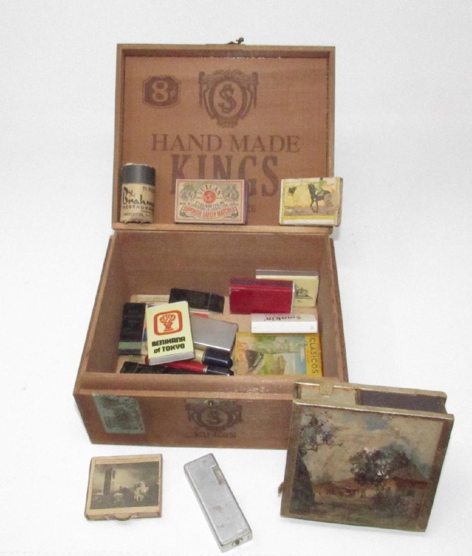 Matches Lighter & Kings Cigar Box (1 of 2)