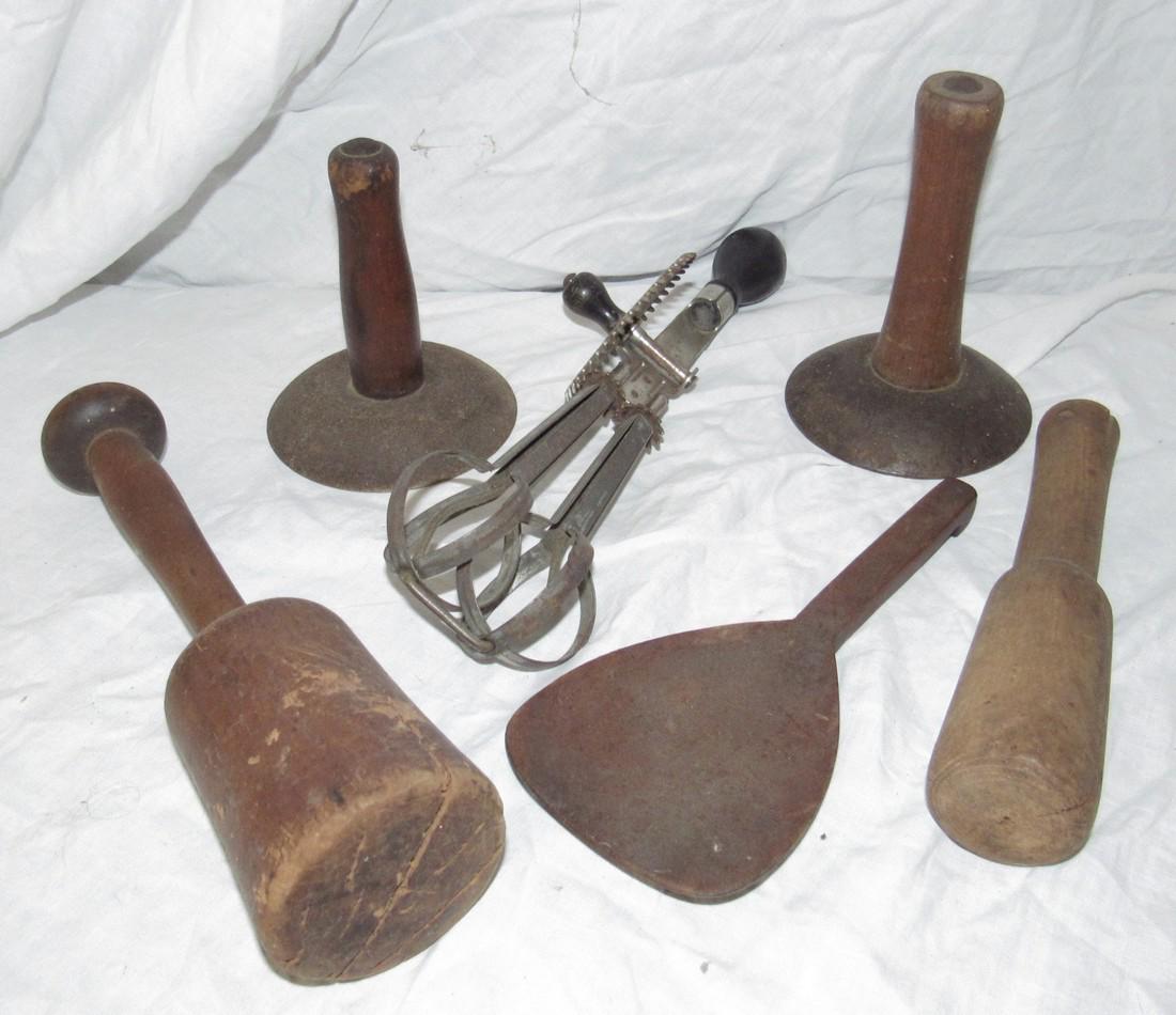 Hog Scrapers Blender Wooden Paddle Mashers: Getting all pictured