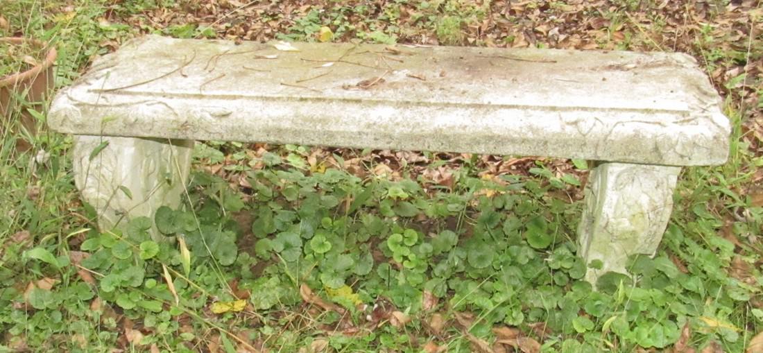 2 Concrete Garden Benches (1 of 4)