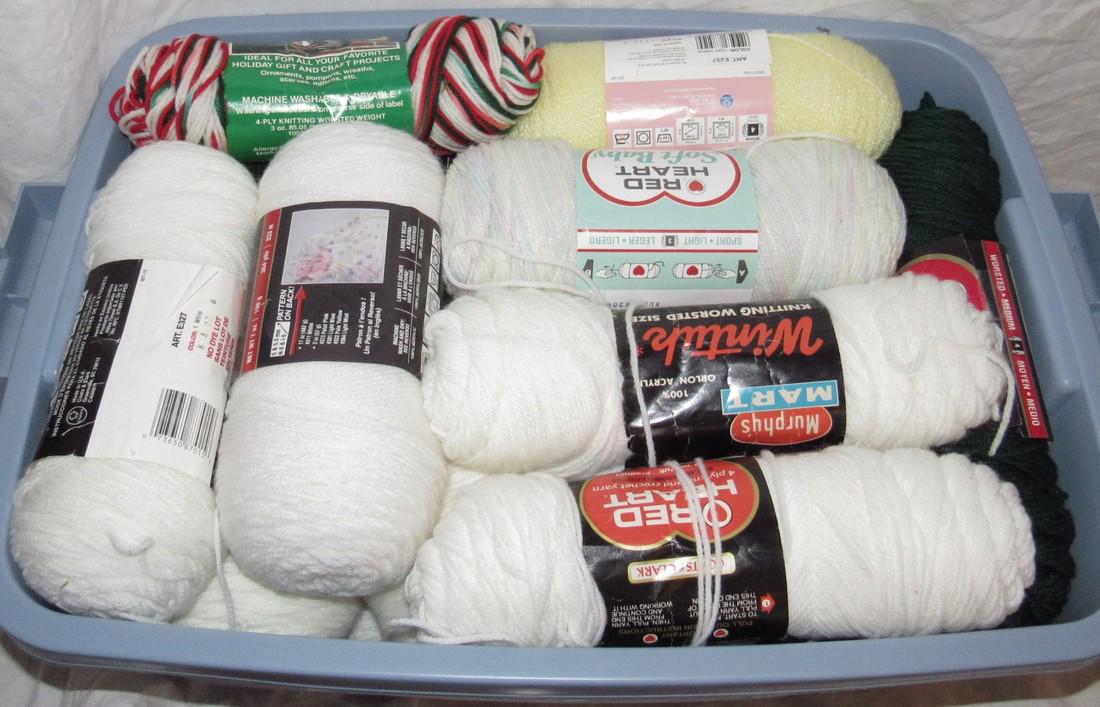 Tote full of yarn: Getting tote and yarn pictured