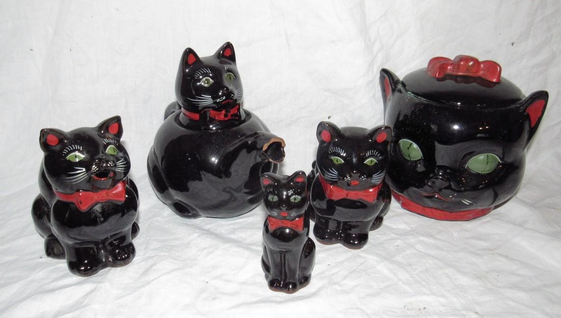 Cat Cookie Jar Creamer & Misc (1 of 2)