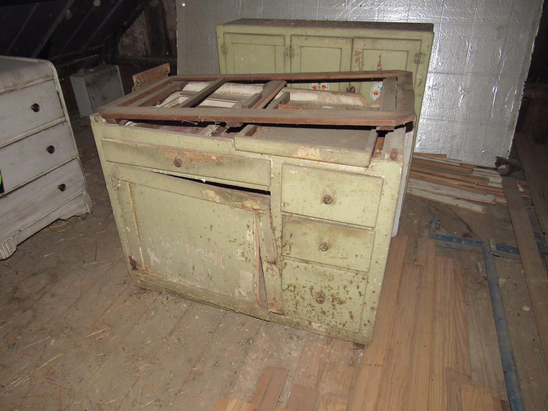 Hoosier Cabinet Sewing Machine Floor Lamp Furniture (1 of 8)