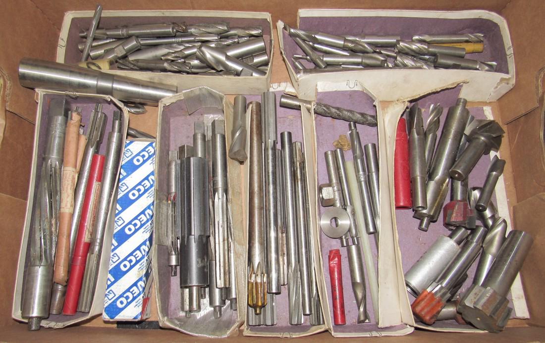 Lot of End Mills / Reamers: Getting all pictured in box