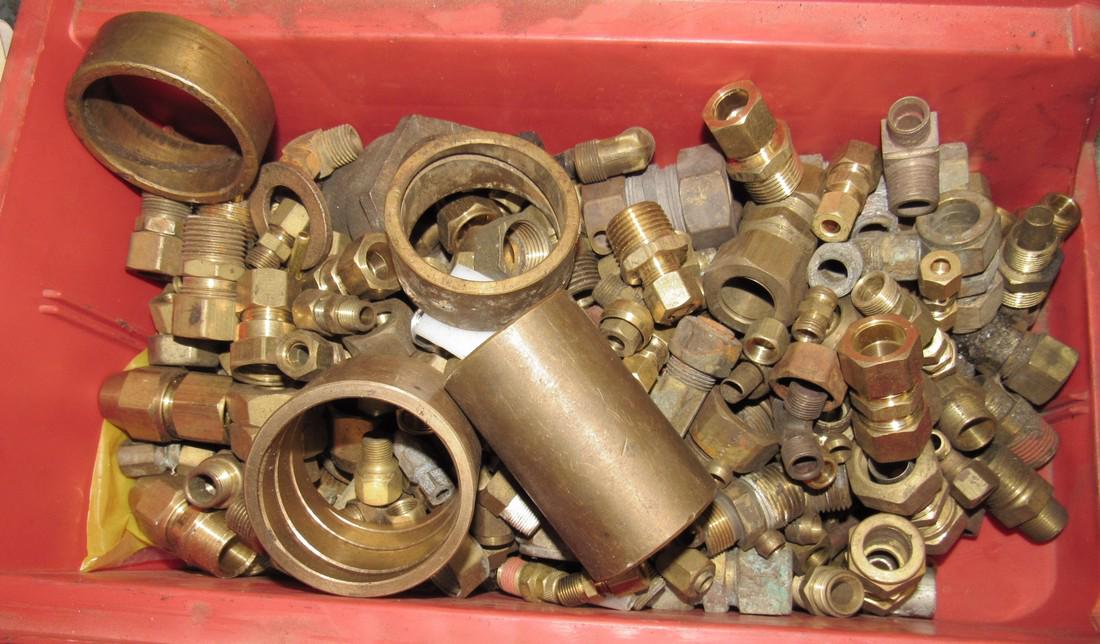 Brass Fittings Approx. 40 pounds: Approx. 40 pounds of brass