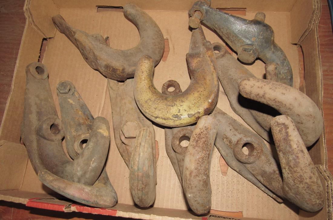 9 Heavy Duty Hooks: Approx. 9 1/2" long and 5 1/2" tall