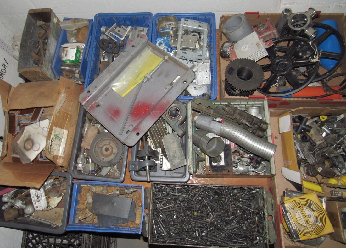 Table Parts Fittings Scrap Iron Contents Lot (1 of 8)