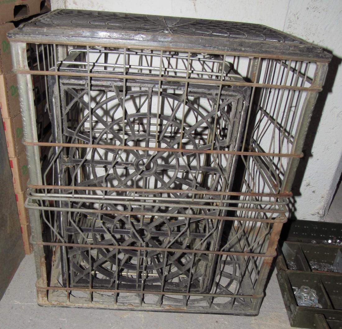 3 Vintage Wire Milk Crates (1 of 1)