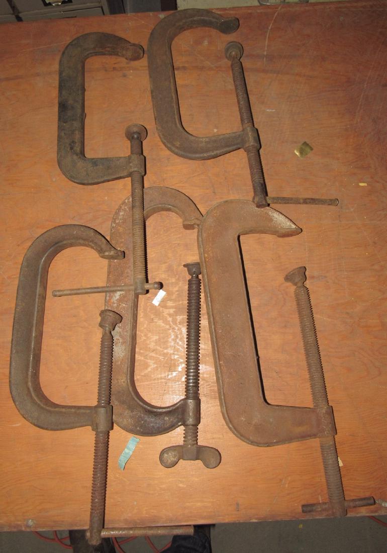 10" Standard 8" Williams Cincinatti Clamps: Getting all 5 clamps pictured