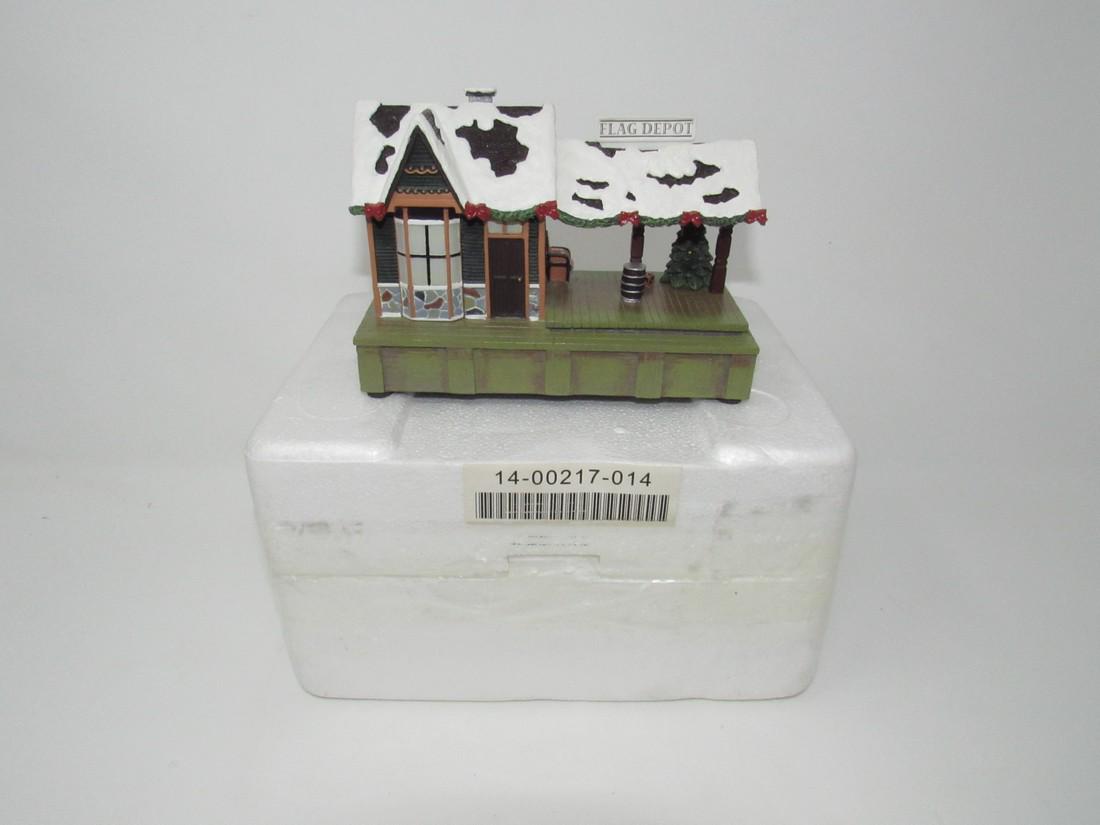 Hawthorne Village Flag Depot Train Station Accessorie: Battery Operated