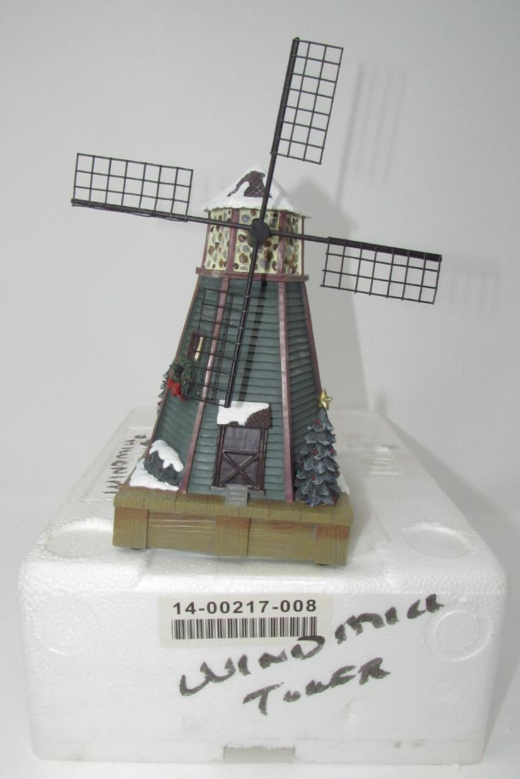 Hawthorne Village Train Station Windmill Battery Op: Battery Operated