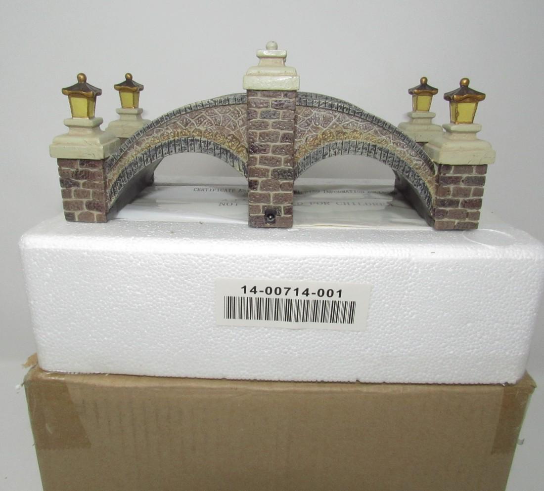 Thomas Kinkade Village Bridge Cobblestone Brook (1 of 1)