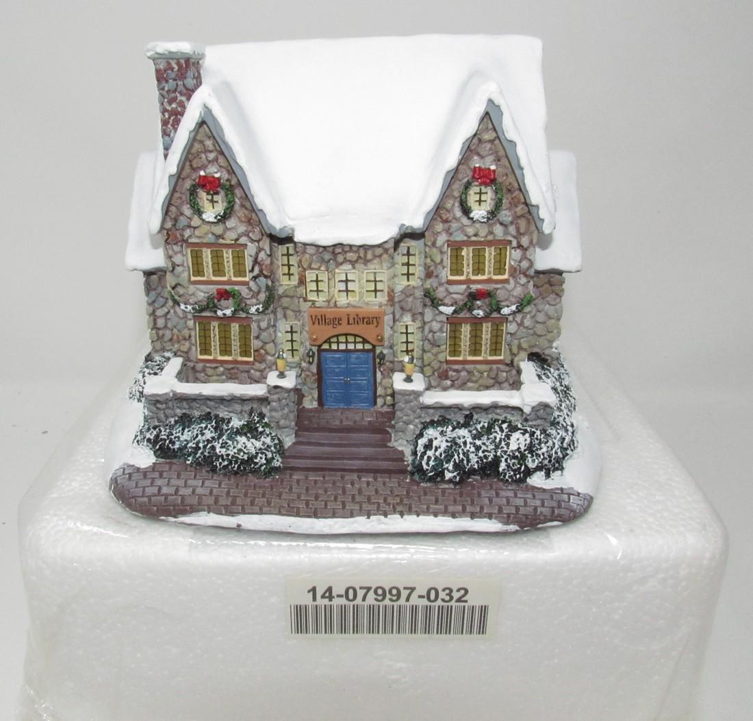 Village Library Thomas Kinkade Hawthorne Village: Lighted House