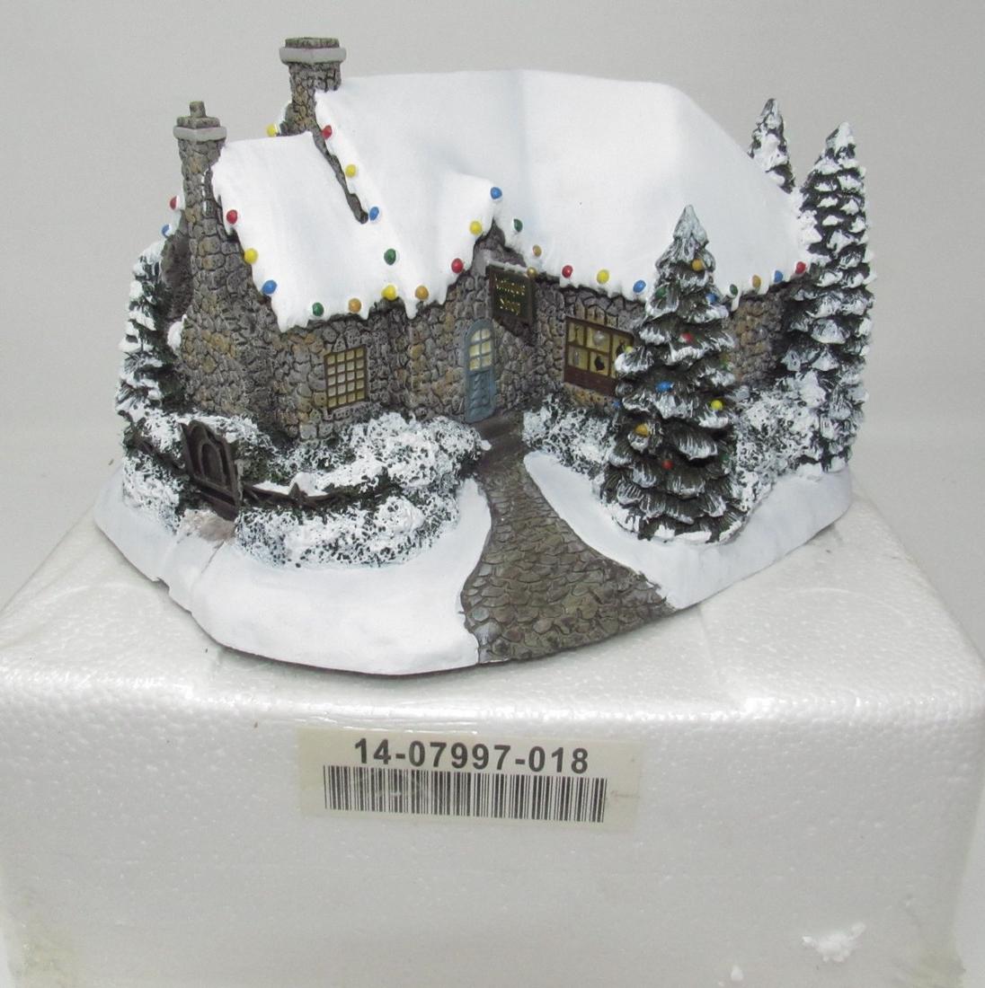 Thomas Kinkade Vilage Antiques Christmas House: Hawthorne Village Lighted House