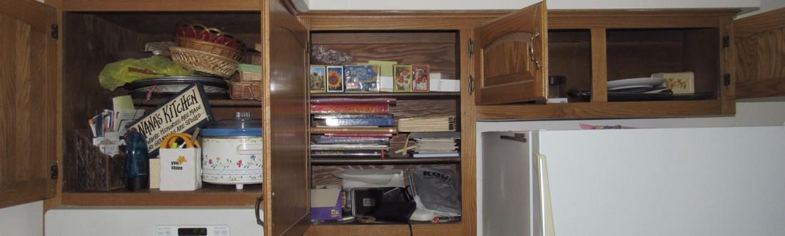 Contents of 3 Kitchen Cabinets (1 of 4)
