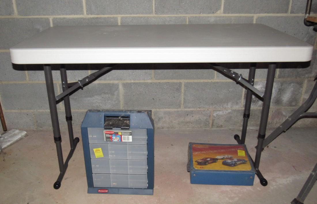 Lifetime 24" x 48" Table: Table . Does not include items under it