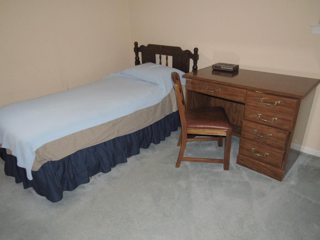 Twin Bed Desk Dresser Lamp Clock Contents: Getting all pictured in room. Take what you want and leave the rest