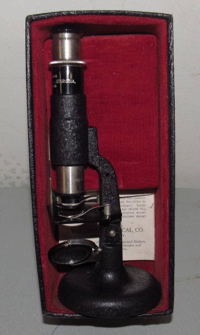 Wollensak Microscope: Sold in untested condition. 250 power