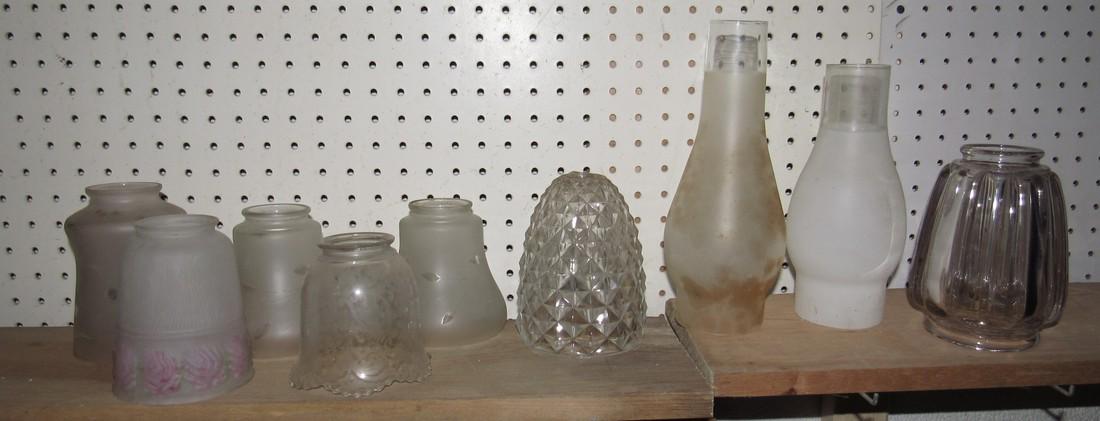 Vintage Antique Lamp Shades & Chimneys (1 of 3)