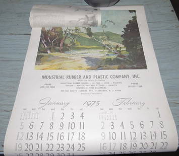 1975 Yale Forklift & Industrial Rubber Calendars: 2 Calendars