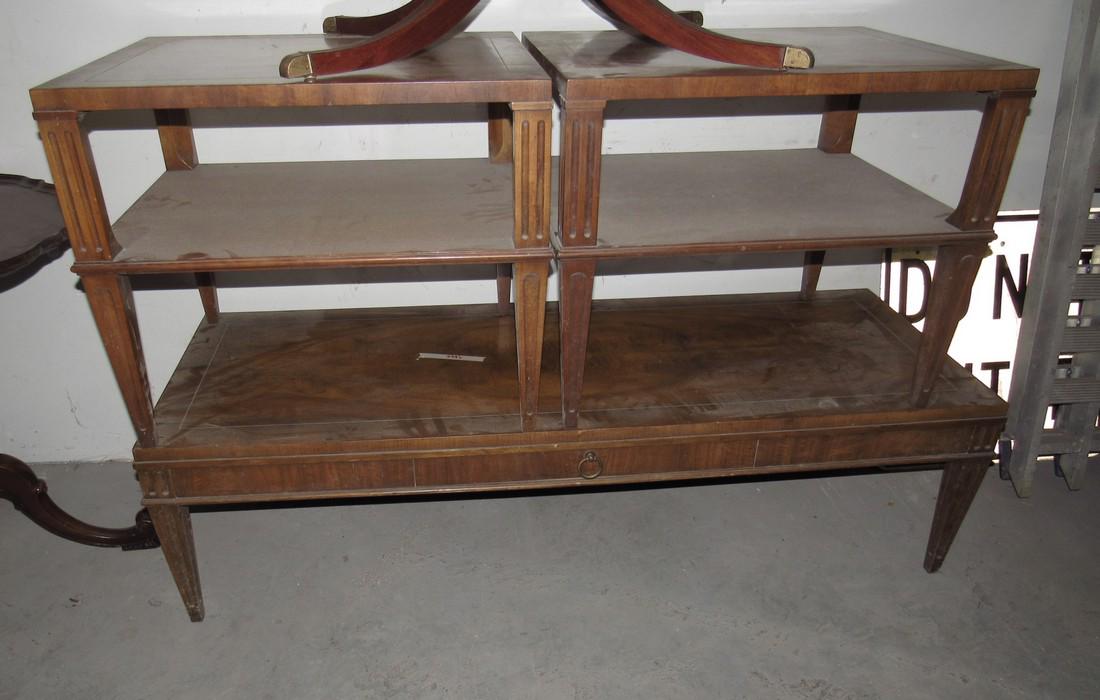 Vintage Mid Century Modern Coffee and 2 End Tables: Getting 3 tables pictured