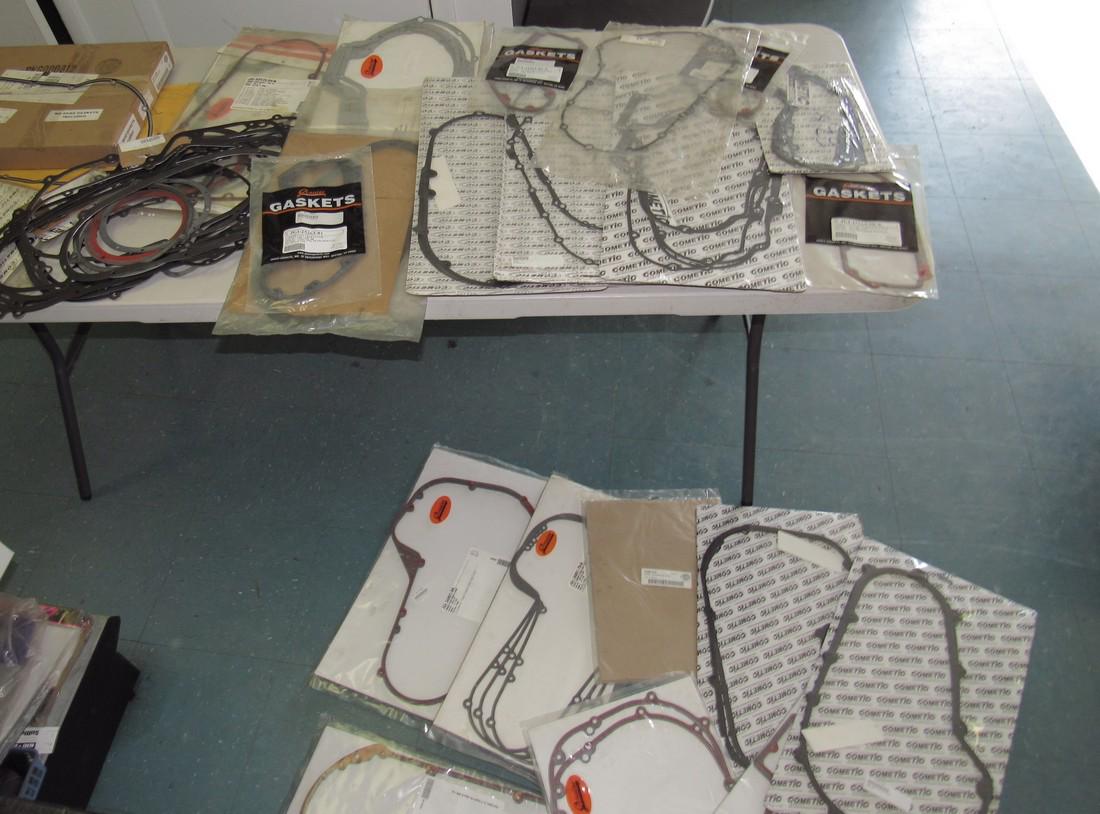 Large Lot of Harley Davidson Motorcycle Gaskets: Getting all pictured !