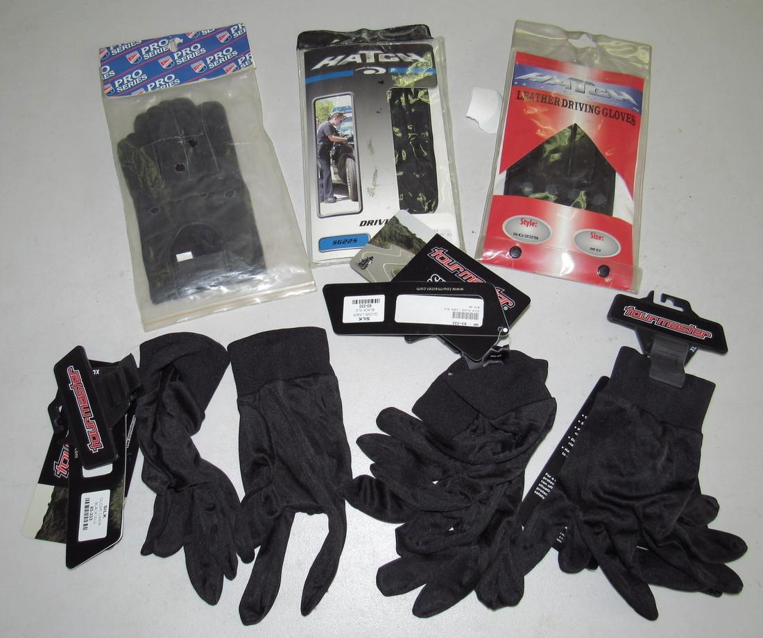 Motorcycle Driving Gloves & Silk Liners (1 of 2)