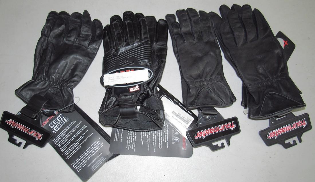 4 Pair Tourmaster Sport & Touring Motorcycle Gloves (1 of 1)
