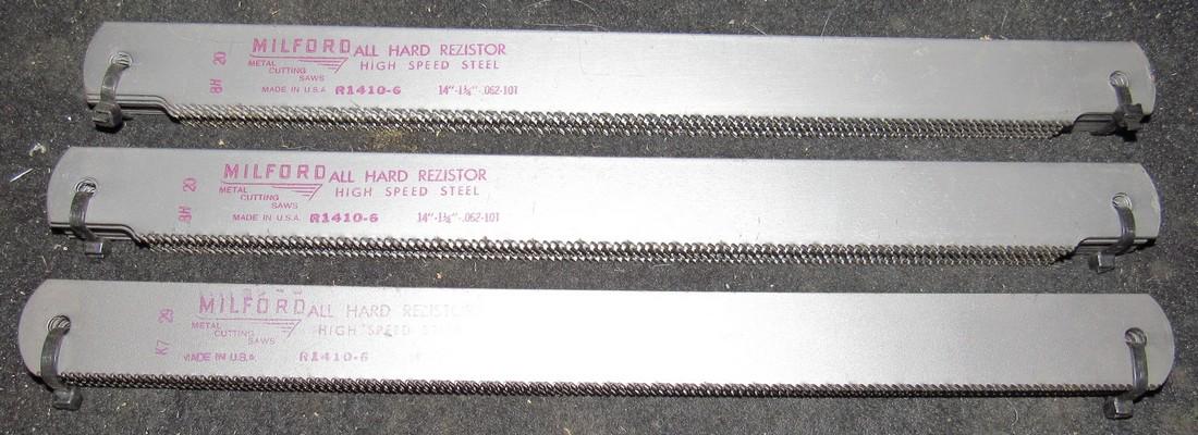 30 Milford High Speed R1410-6 Power Hacksaw Blades (1 of 2)