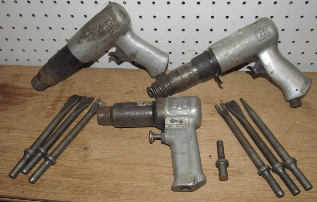 3 Ingersoll Rand Chipping Guns & Chisels (1 of 1)