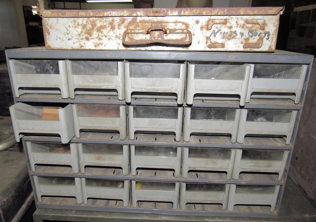 Parts Cabinet & Organizer w/ Hardware & Brass Fittings (1 of 6)