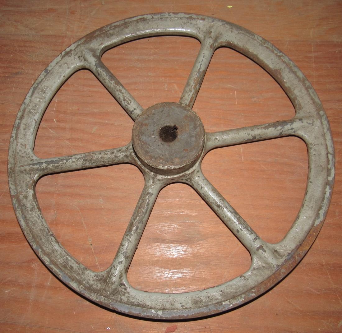 Steampunk Belt Pulley: Approx 12" in diameter and 1/2" wide