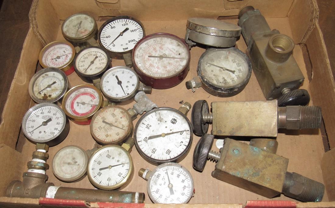 Brass Valves & Pressure Gauges (1 of 1)