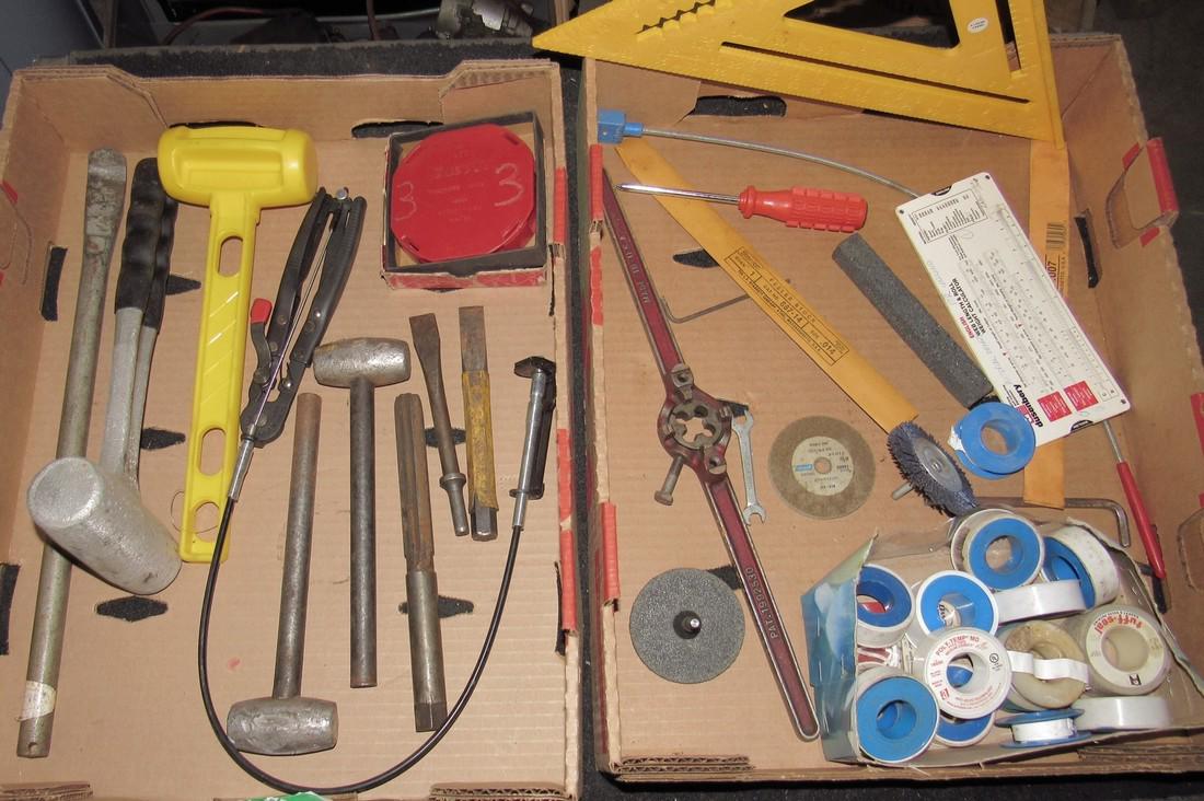 Aluminum Lead Hammers Chisels Pry Bar Starrett Gauge (1 of 3)