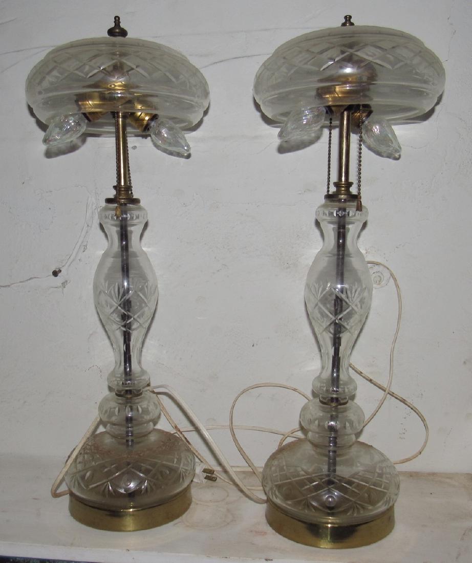 2 Glass Table Lamps (1 of 2)