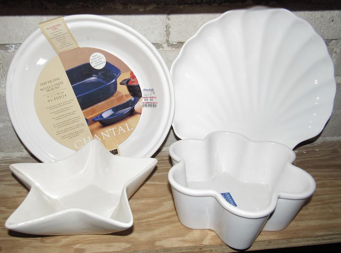 Chantal Deep Pie Dish Shell Dish 1 1/2 Quart Casserole (1 of 1)