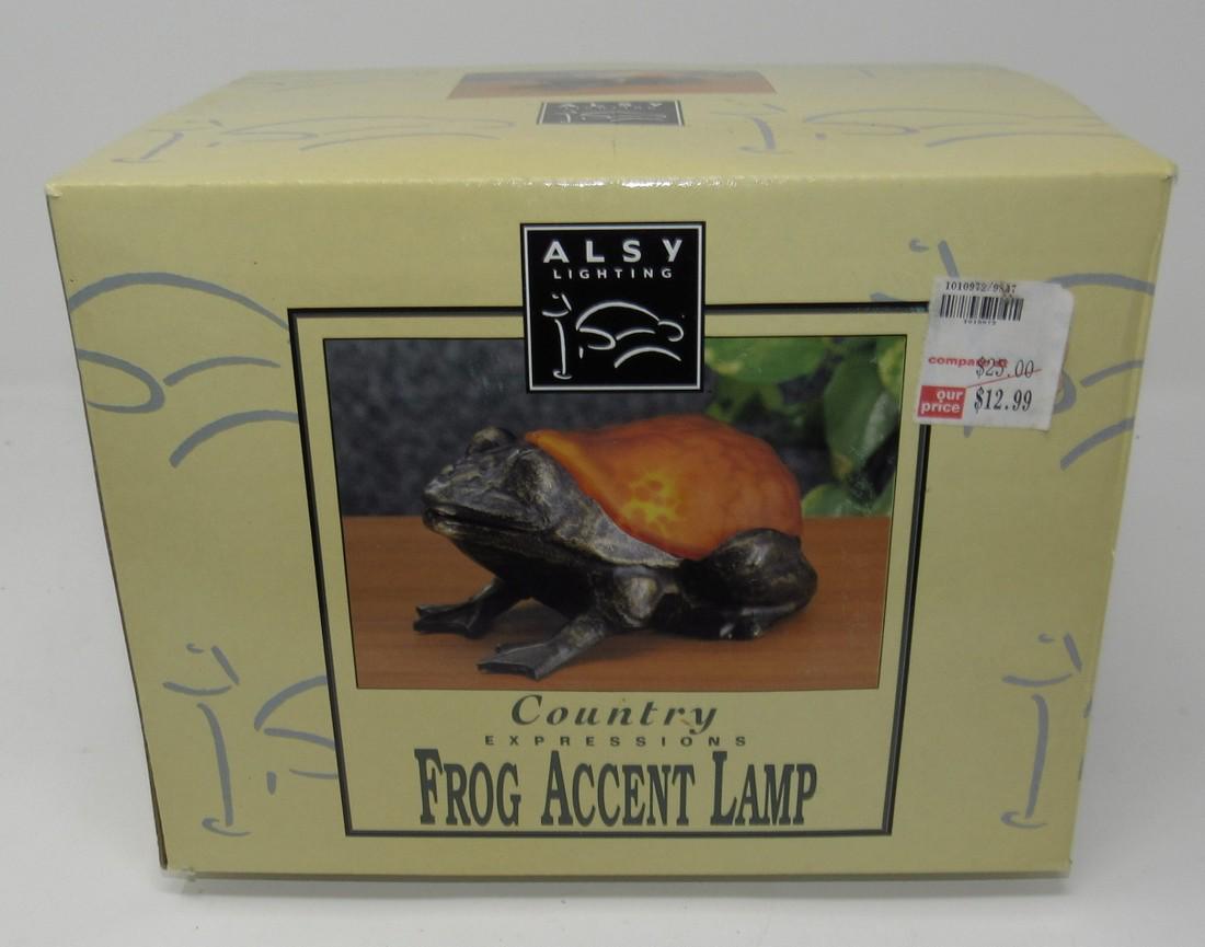 Alsy Frog Accent Lamp New in Box: Sold in untested condition