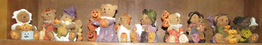 K's Collection Bear Pumpkin Halloween Figures (1 of 3)