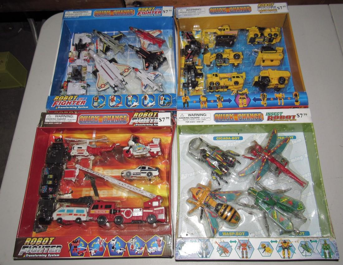 Quick Change Robot Toys Insect Construction Fighters: Packaging is dirty